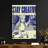 Stay Creative – Retro Pop Art Poster